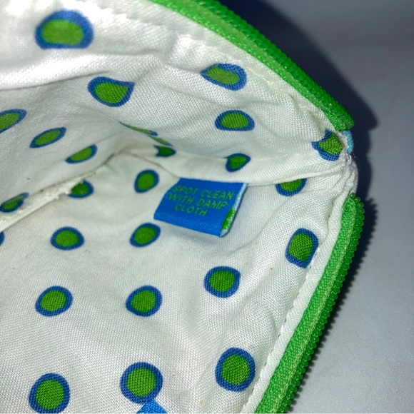 3 Vera Bradley eyeglass case blue pink orange Zipper bag green patches cotton - Picture 12 of 13